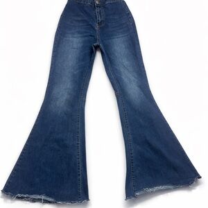Wax Jean Collection Flare Jeans | High Rise Blue Denim | Size 11/30